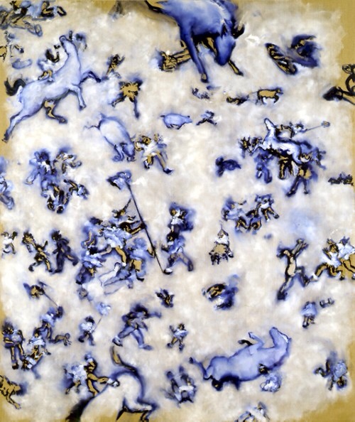 Kim Dingle, 'Blue Period", Bedspread