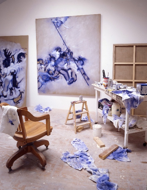 Kim Dingle, Blue Period, Studio, 2002
