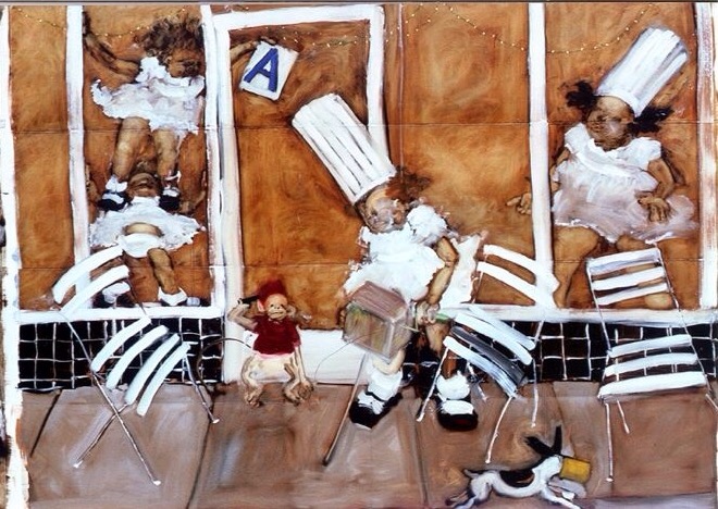 Kim Dingle, Studies For Last Supper, Monkey Blowing His Brains Out