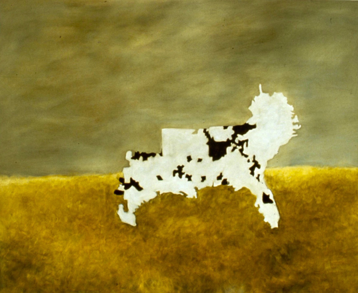 Kim Dingle, Contemporary Artist, Maps, Lincoln's Cow